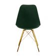 Chaise scandinave Kick Jen - Vert foncé