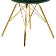 Chaise scandinave Kick Jen - Vert foncé