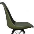 Chaise scandinave Kick Metal Luuk - Vert foncé