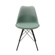 Kick - Chaise scandinave Metal Luuk - Vert menthe