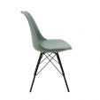 Kick - Chaise scandinave Metal Luuk - Vert menthe