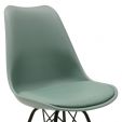 Kick - Chaise scandinave Metal Luuk - Vert menthe