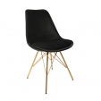 Chaise scandinave Kick - Noir