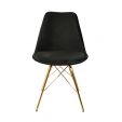 Chaise scandinave Kick - Noir