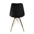 Chaise scandinave Kick - Noir