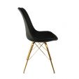 Chaise scandinave Kick - Noir