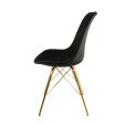 Chaise scandinave Kick - Noir