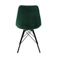 Chaise scandinave Kick Velvet - Vert Foncé - Vert foncé