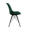 Chaise scandinave Kick Velvet - Vert Foncé - Vert foncé