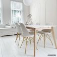 Chaise scandinave Kick - Vert foncé