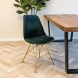 Chaise scandinave Kick - Vert foncé