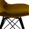 Chaise scandinave Kick Velvet - Or - Or