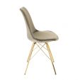 Chaise scandinave Kick - Taupe