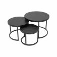Set de table basse Kick Dana - Noir