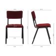 Kick schoolstoel Cas - Rood
