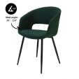 Chaise pour salle à manger Kick Dean - Vert foncé