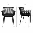 Chaise d’extérieur Kick Otis - Noir