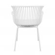 Set de 4 Chaise d’extérieur Kick Otis - Blanc