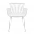 Set de 4 Chaise d’extérieur Kick Otis - Blanc