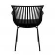 Set de 6 Chaise d’extérieur Kick Otis - Noir