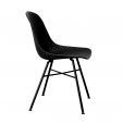 Ensemble de 4 Chaise d’extérieur Kick Sol - Noir