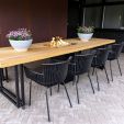 Set de 4 Chaise d’extérieur Kick Otis - Noir