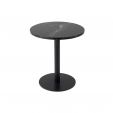 Table D'appoint Kick Marble Rond Haut - Noir