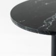 Table D'appoint Kick Marble Rond Haut - Noir