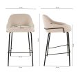 Tabouret de bar Kick Sepp - Beige