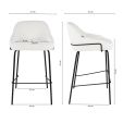 Tabouret de bar Kick Sepp - Blanc