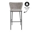 Tabouret de bar Kick Bo - Gris