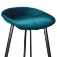 Tabouret de bar Kick Finn - 80cm - Bleu