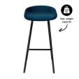 Tabouret de bar Kick Finn - 80cm - Bleu foncé