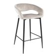 Tabouret de bar Kick Lenn - Velvet - Champagne