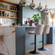 Tabouret de bar Kick Liam - Taupe