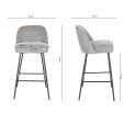 Tabouret de bar Kick Lucy - Gris foncé