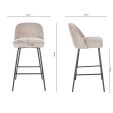 Tabouret de bar Kick Lucy - Taupe