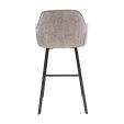 Tabouret de bar Kick Lynn - Gris