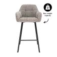 Tabouret de bar Kick Lynn - Gris