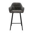 Tabouret de bar Kick Lynn - Gris foncé