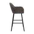 Tabouret de bar Kick Lynn - Gris foncé