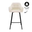 Tabouret de bar Kick Lynn - Crème