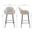 Tabouret de bar Kick Mats - Champagne