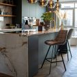 Tabouret de bar Kick Reza - Gris