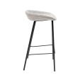 Tabouret de bar Kick Riga - 70cm - Gris