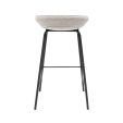 Tabouret de bar Kick Riga - 70cm - Gris