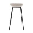 Tabouret de bar Kick Riga - 80cm - Gris