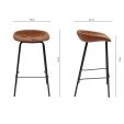 Tabouret de bar Kick Riga - 70cm - Terre