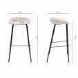 Tabouret de bar Kick Riga - 80cm - Champagne
