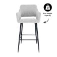 Tabouret de bar Kick Yoni - Gris
